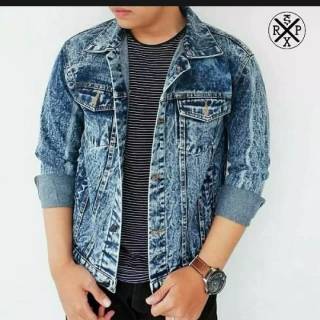 52 Jaket Jeans Pria Model Sekarang HD Terbaru