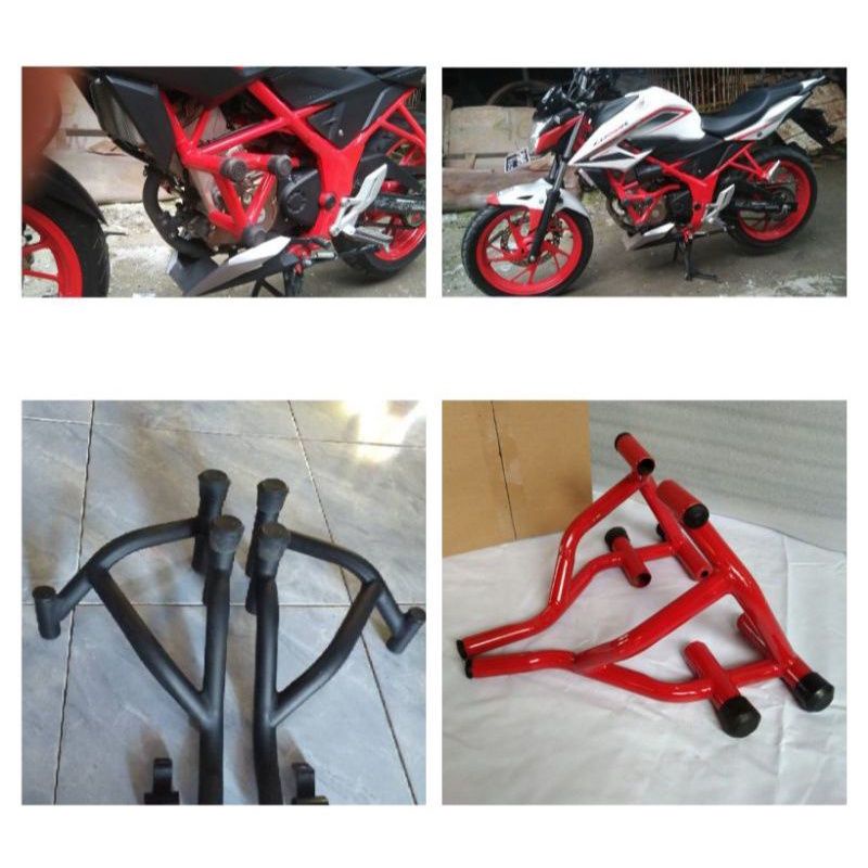Crashbar CB150R New StreetFire dan CB150R Old Model Baru, Tubular CB150R Pelindung Body Motor