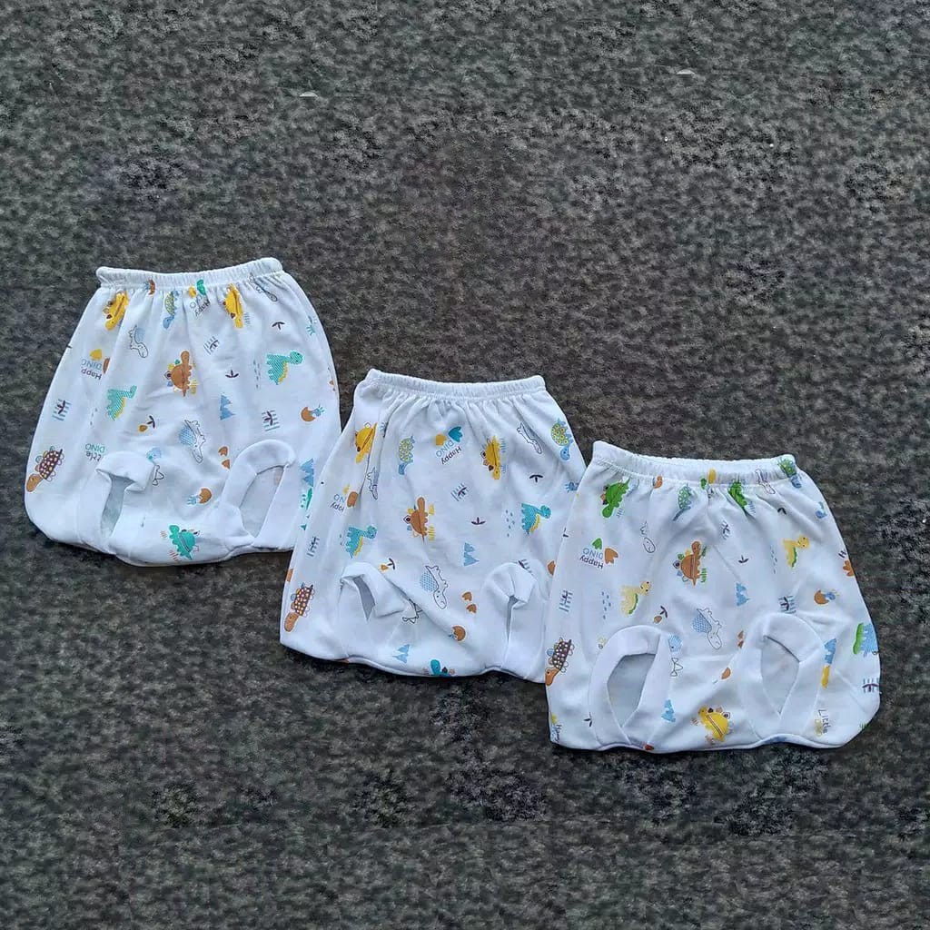 6 Pcs Celana Dalam Pop Bayi ELVIRA Baby - Celana Pop Bayi - Warna Putih Bermotif