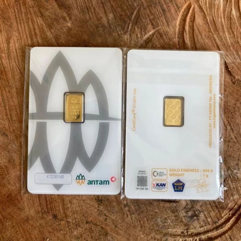 Redmark 1 gram Certi Logam Mulia emas batangan Antam