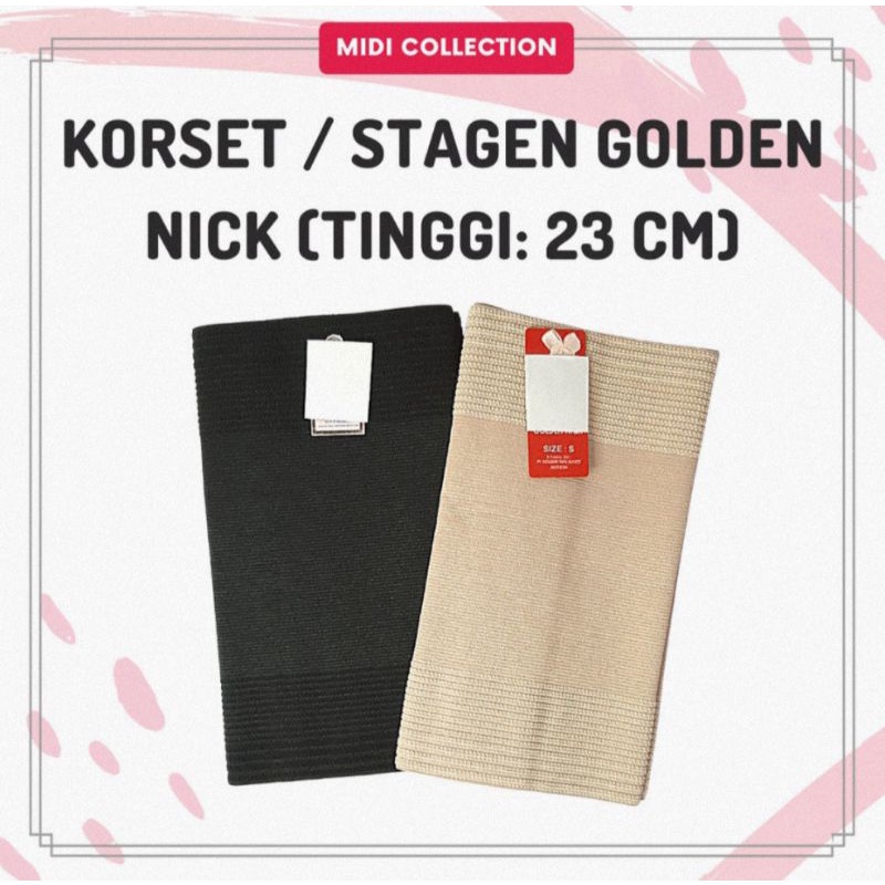 Korset Stagen Pelangsing Model PEREKAT GOLDEN NICK Tinggi 23CM