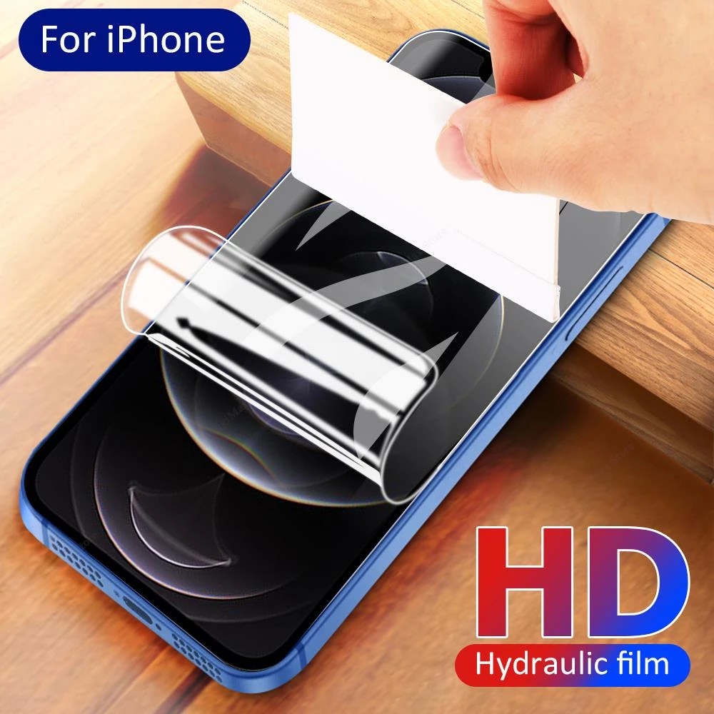 1pc Film Hydrogel Pelindung Layar Anti Air / Sidik Jari Untuk IPhone 14 / 14Plus / 14pro / 14pro Max