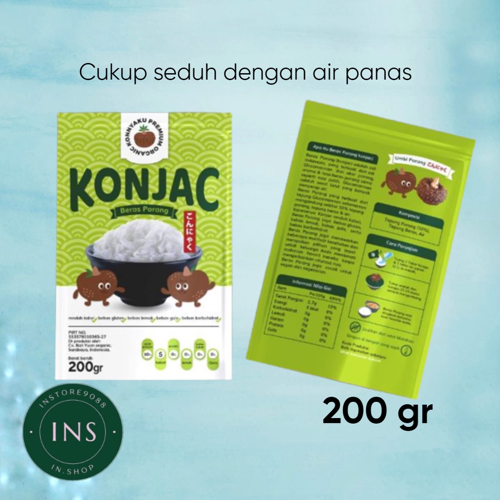 

Konjac Beras Porang 200gr Konyaku Premium Organic