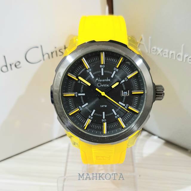 Jam tangan Alexandre Christie AC 6553 MD Yellow
