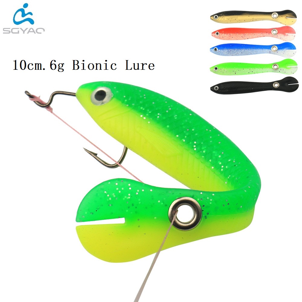 1Pc Umpan Pancing Soft Bait Bentuk Cacing Ukuran 10cm 6g Fishing Lure Swimbait Jigging Bait Sinking Tackle