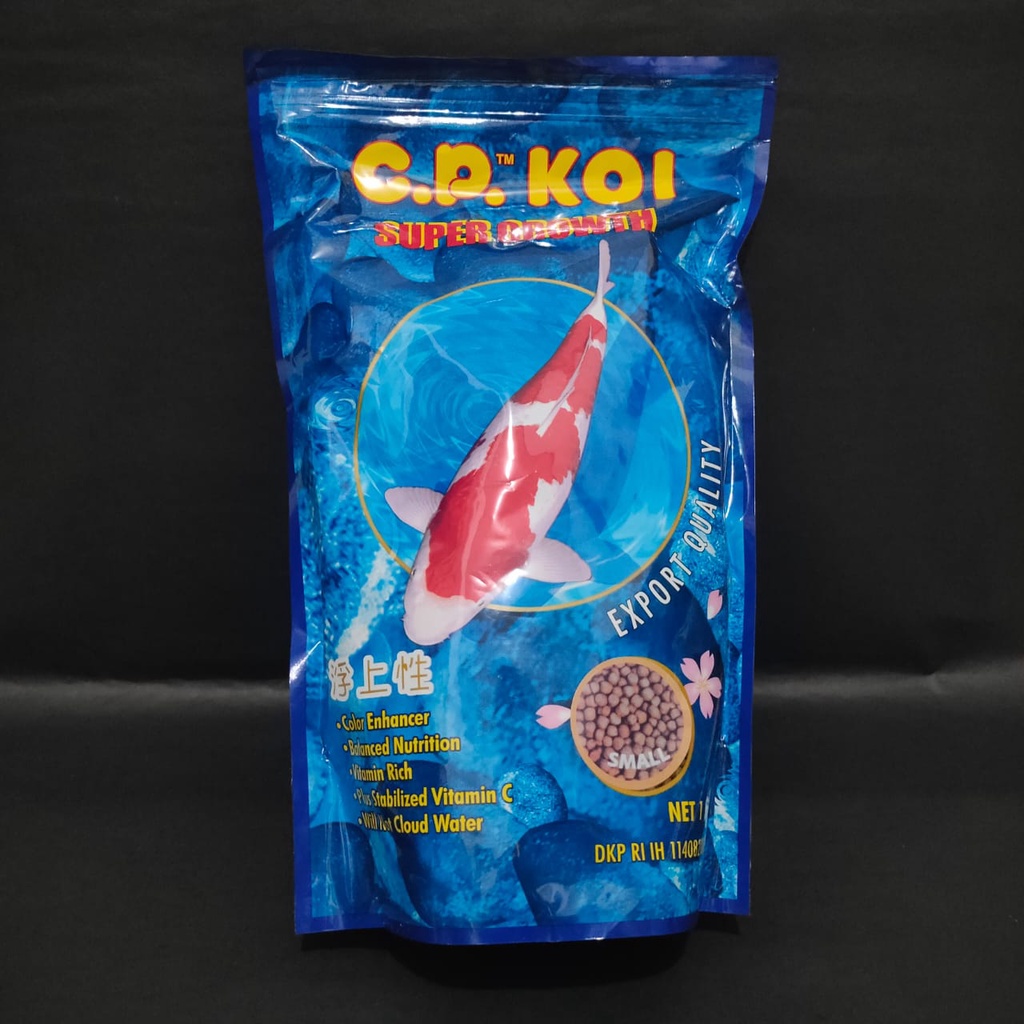 CP KOI SUPER GROWTH SIZE MEDIUM 1 kg,  Makanan Pakan Pelet Ikan Fish Food
