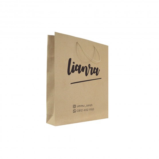 Sablon Paper Bag Coklat Ukuran 18x8x22 Shopee Indonesia Sablon Paper Bag Coklat Ukuran 18x8x22 Shopee Indonesia