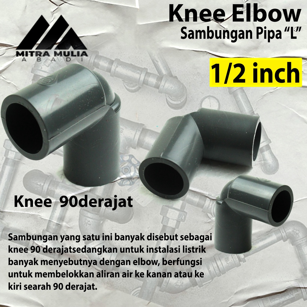 Knee/Elbow PVC TS 1/2&quot; Grest