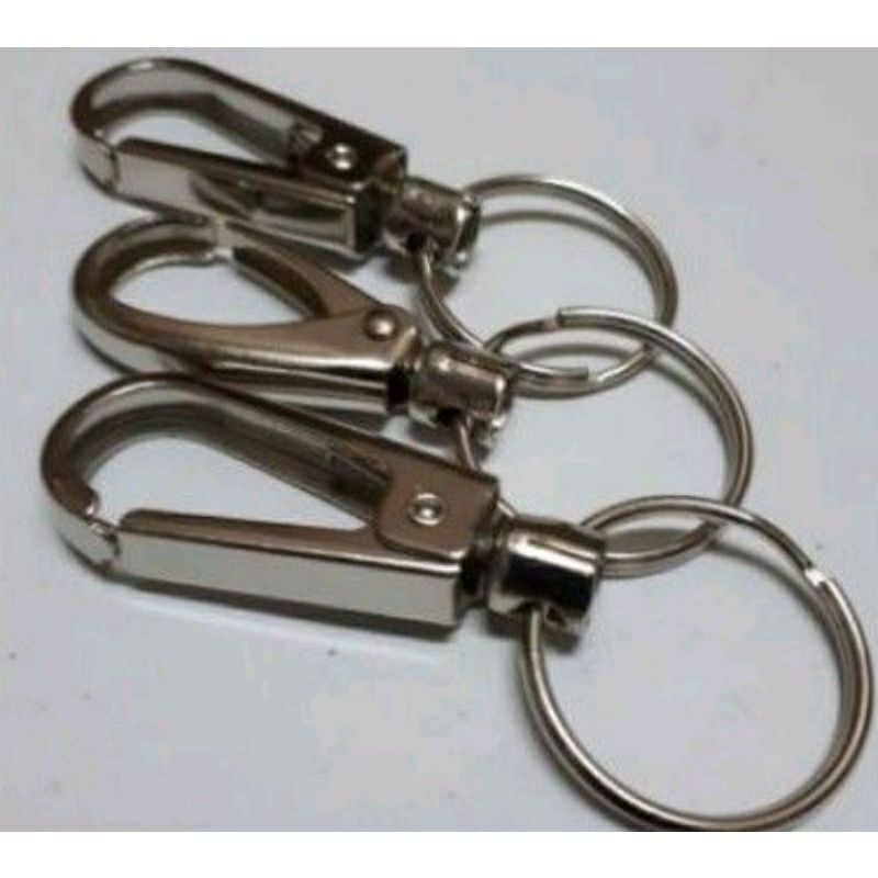 Gantungan Kunci Stainless Steel Carabiner Kuat Kokoh kunci ring diameter ring 2.5 cm