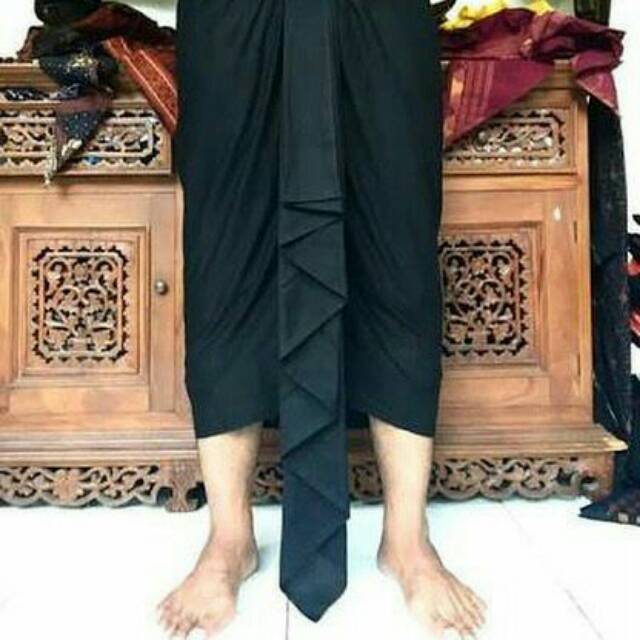 Original/KAIN BALI / KAMEN HITAM POLOS / KATUN