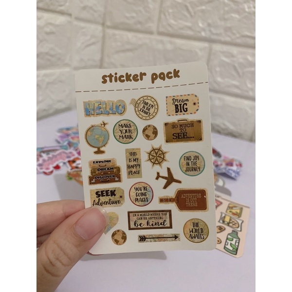 Stiker pack / sticker HP Laptop / stiker mini aesthetic tumblr-4
