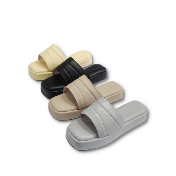 Shumi Collection Wedges Sandal Wanita Selop HAECHAN SM708WG PROMO