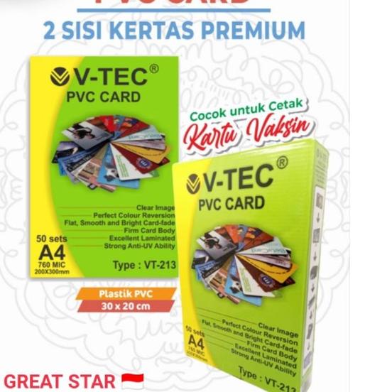 

Harga Terupdate> PVC ID CARD KERTAS/BAHAN ID CARD V-TECH 200mm x 300mm/50Sets DYE INK ヾ(＠⌒ー⌒＠)ノ