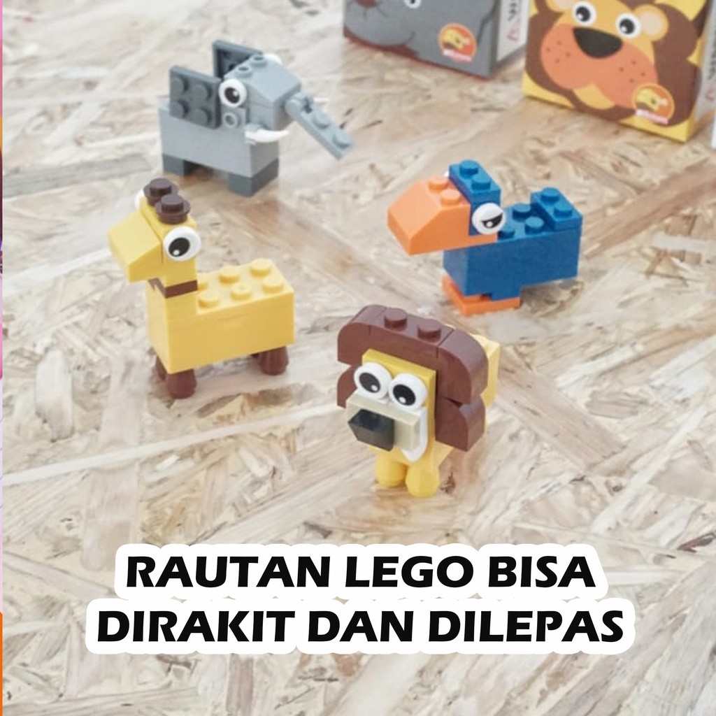 

RAUTAN LEGO BENTUK SINGA BURUNG GAJAH JERAPAH BISA DIRAKIT DAN DILEPAS SERUTAN LUCU MURAH