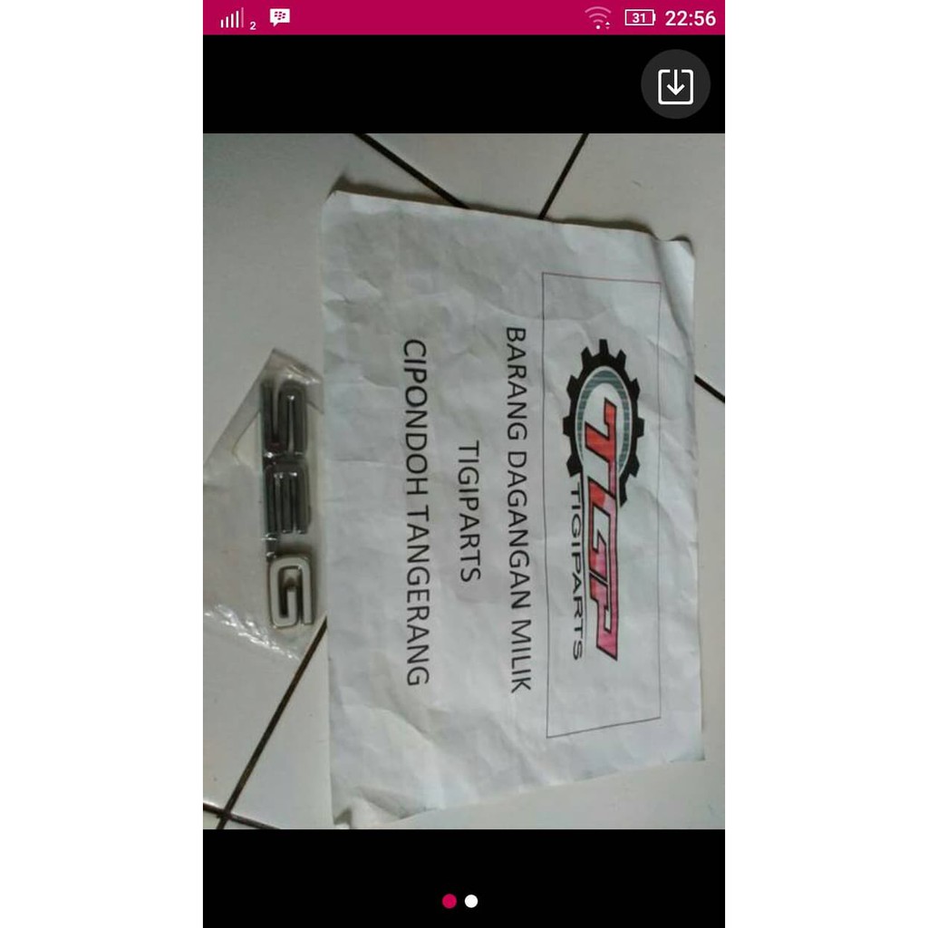 emblem 1.6 dan SEG original untuk toyota great corolla all new corolla