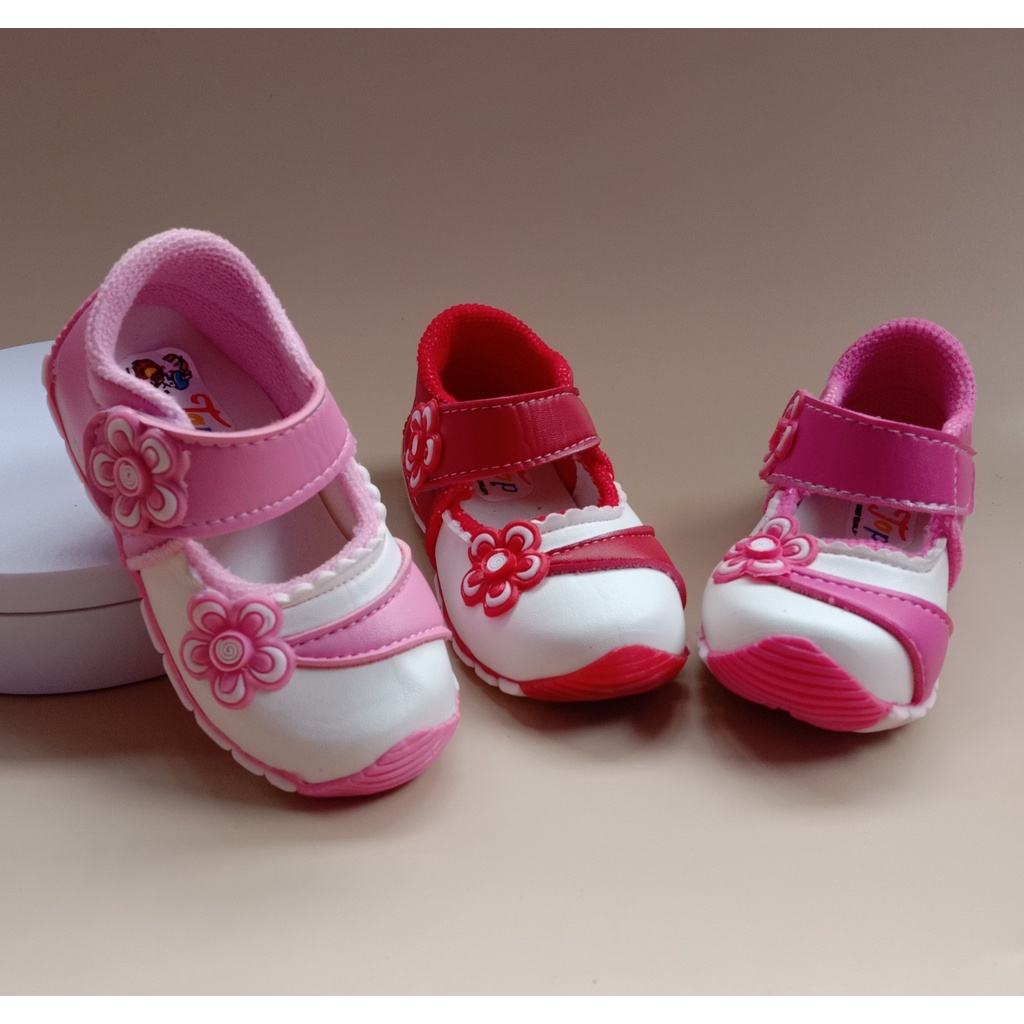 Sepatu bayi bunyi anak perempuan usia 1-3 tahun / sepatu bayi murah / sepatu anak casual keren-bg-kecil