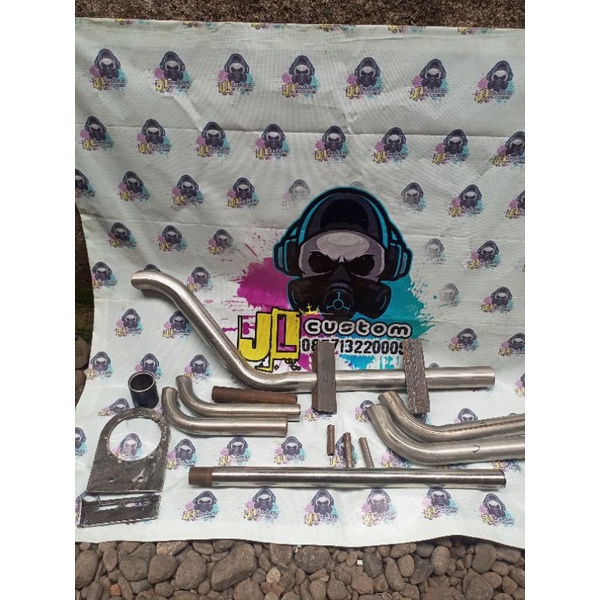 pipa bahan body frame goped scooter