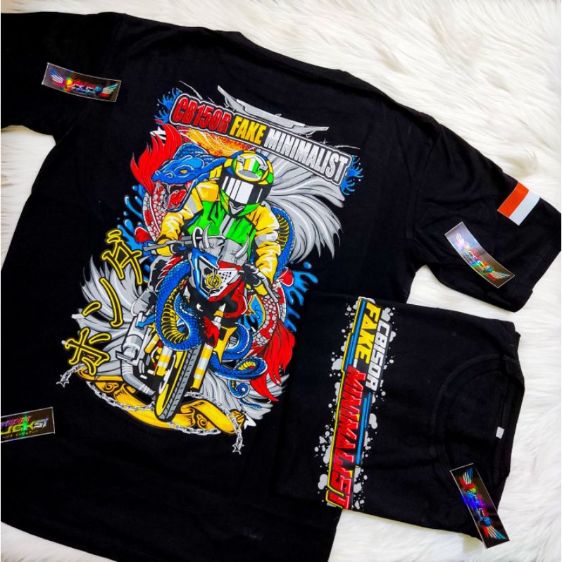 Original kaos cb150r fake minimalist /baju cb150r jari-jari/COD