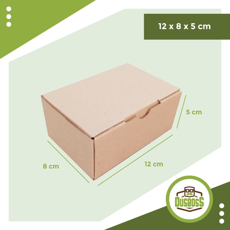 

Kardus karton uk.12 x 8 x 5 cm --Die Cut dan easy usage--