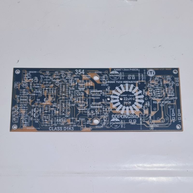 PCB Power Amplifier Class D-1K5 Plus Protector Type 354