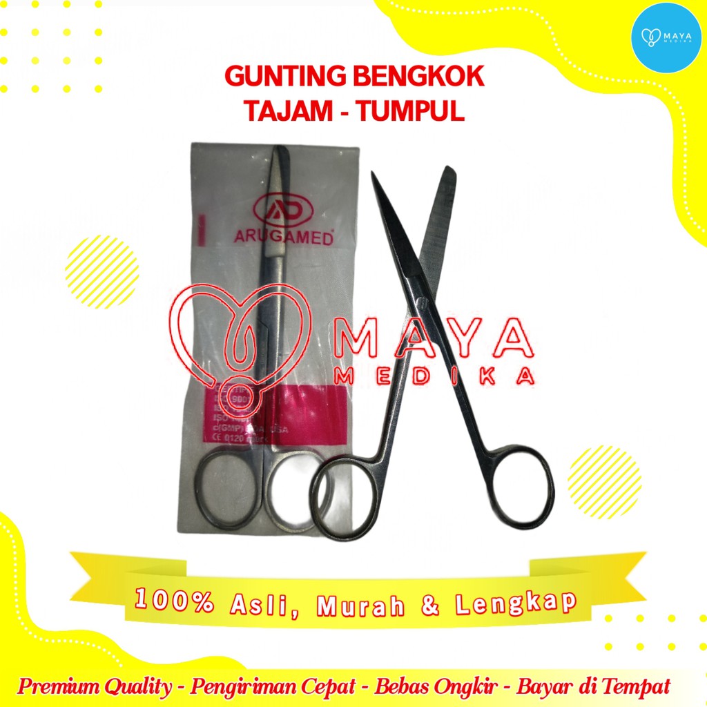 

Gunting Bengkok 14 cm Tajam - Tumpul