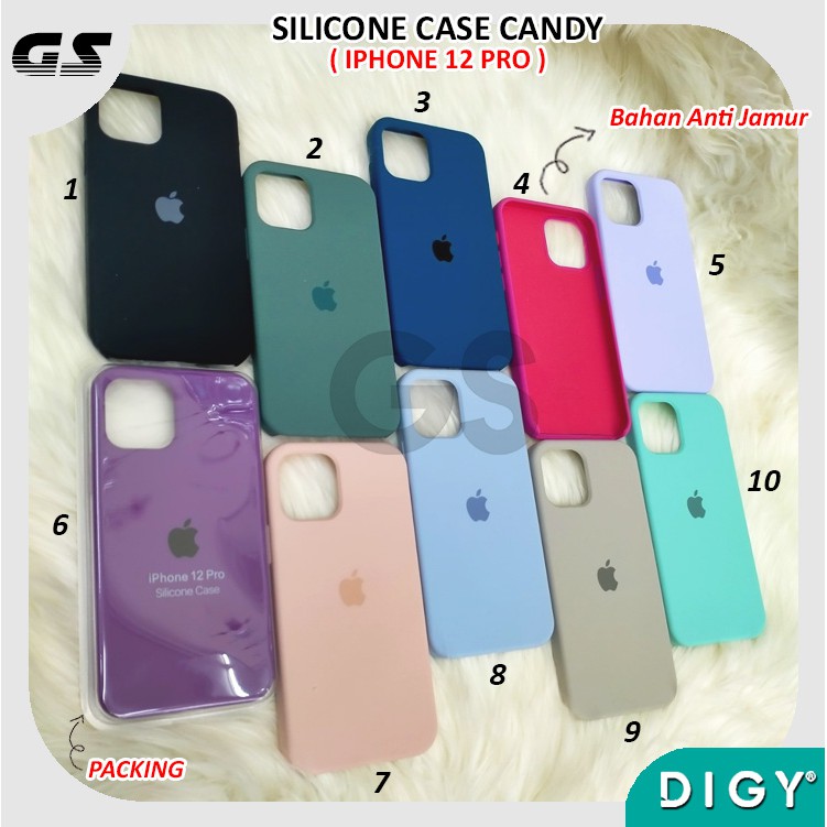 Premium Silicon Candy Soft Case Color Iphone IP 12 PRO IP 12 PRO MAX casing polos