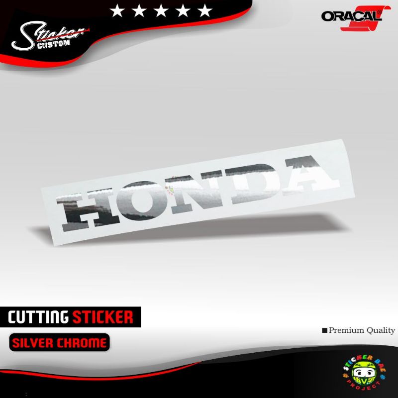 sticker tulisan honda 22 cm sticker motor honda cutting sticker