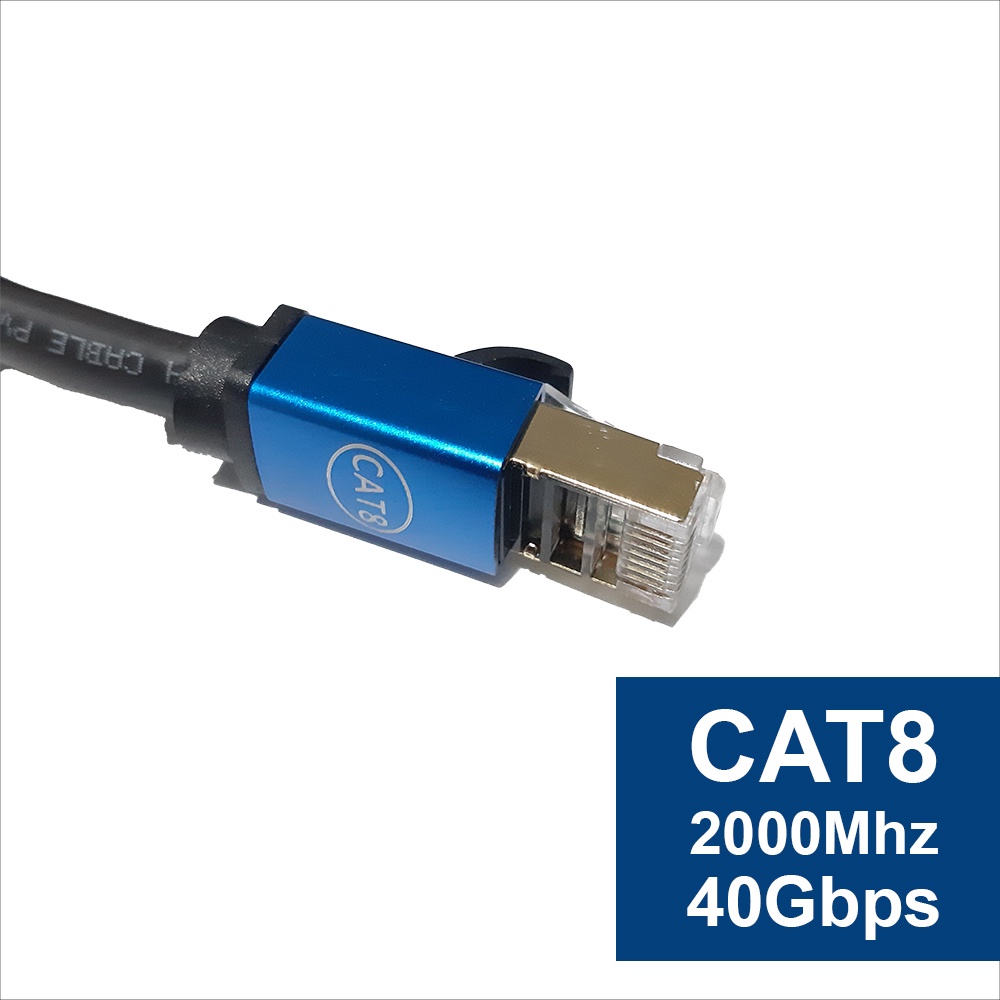 Kabel LAN Cat8 Round Patch Cord Ethernet UTP Cable 15 Meter