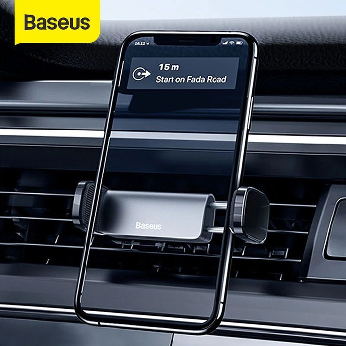 Baseus Steel Cannon Air Outlet Car Mount Holder Handphone di AC Mobil