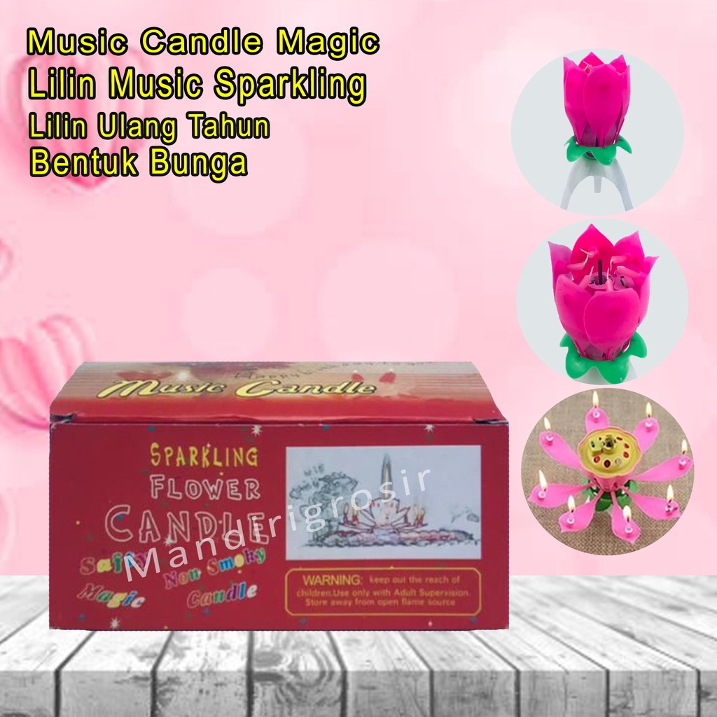 Lilin Music Sparkling *Music Candle Magic * Lilin Ulang Tahun*