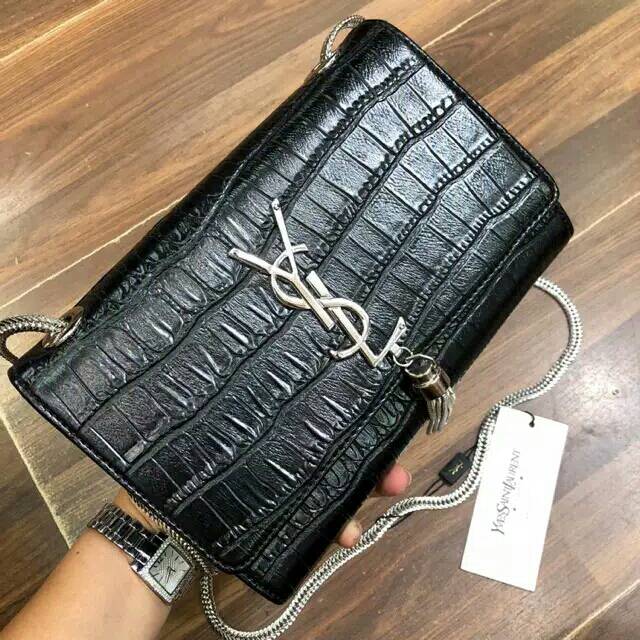 TAS YSL CROCO slingbag Chain premium quality