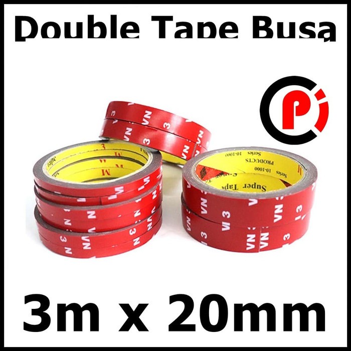 JETTING Lakban Selotip Double Tape 3M SC Merah 3m x 20mm