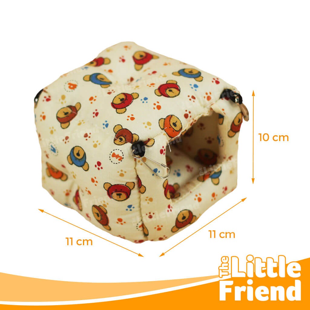 Sleeping Pouch Tempat Tidur Hamster Sugar Glider CUBE Bantal Lembut