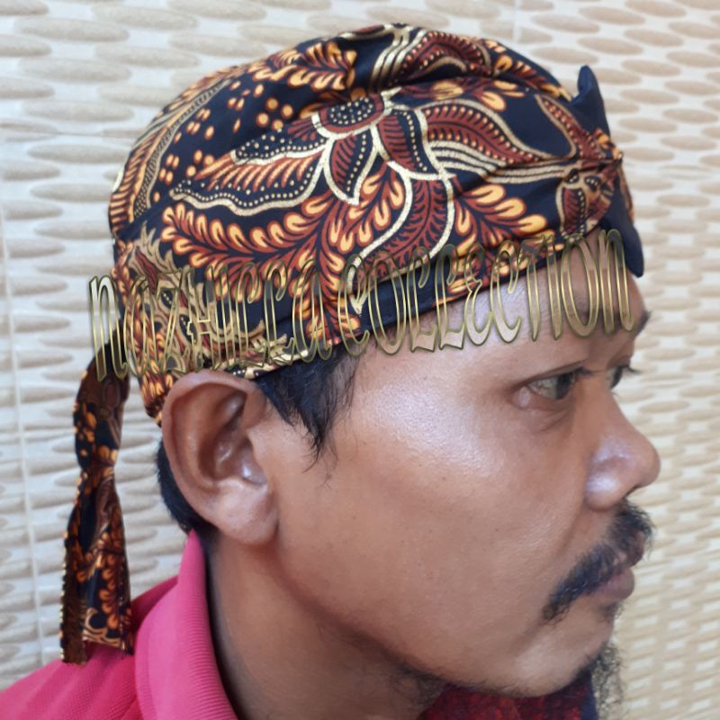 Peci blangkon / ikat kepala batik / totopong sunda
