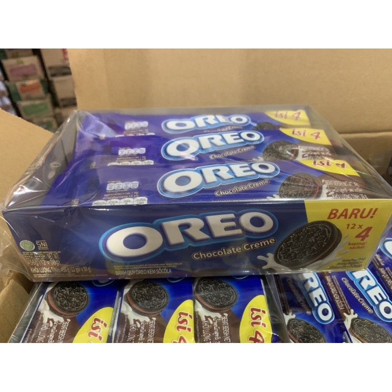 Oreo Krim COKLAT isi 3 Pcs x 12 sachet