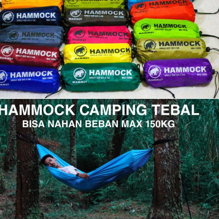 ♝ Hammock Camping Ayunan Tidur Gantung Hammock 150KG Hammock Kelambu Hammock Murah Hammock Double ❋