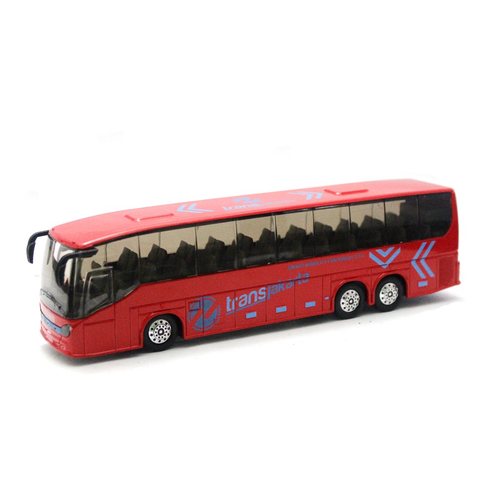 Diecast Miniatur  Mobil  Bus Transjakarta Busway Shopee 