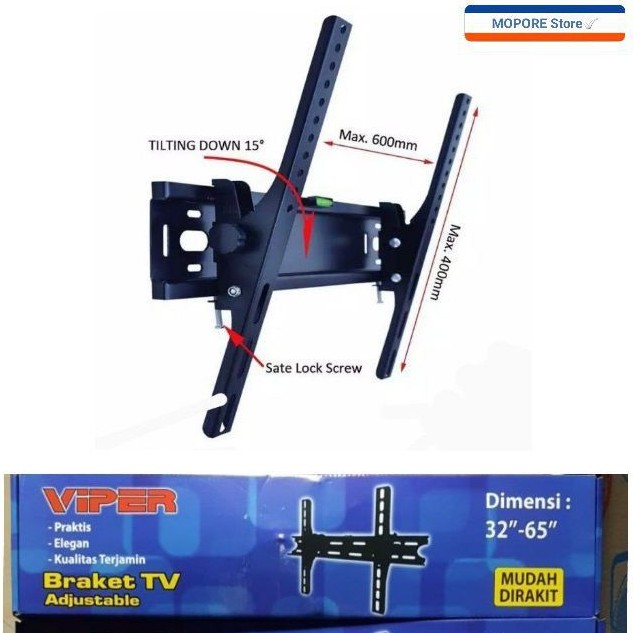 Bracket LED TV merek VIPER Ukuran 32 - 65inchi