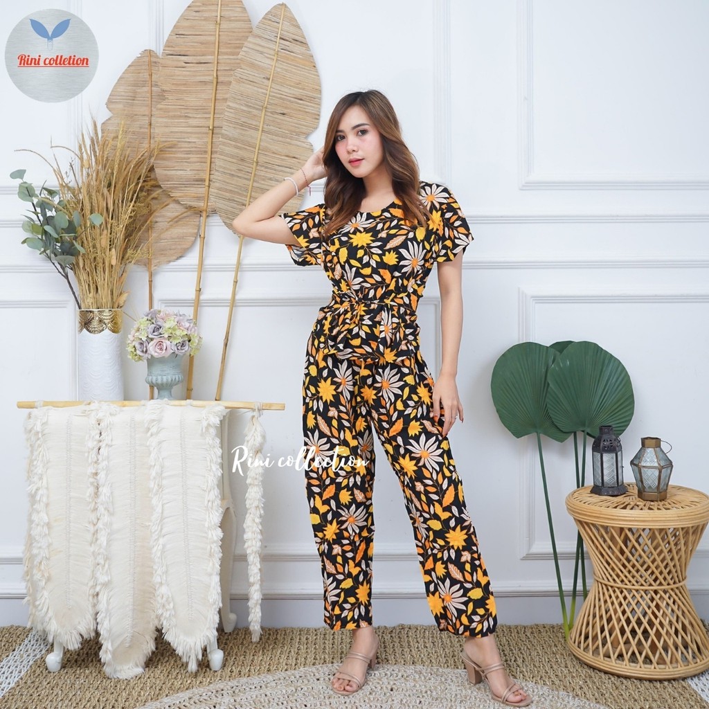 Babydoll Bali Motif Coffee