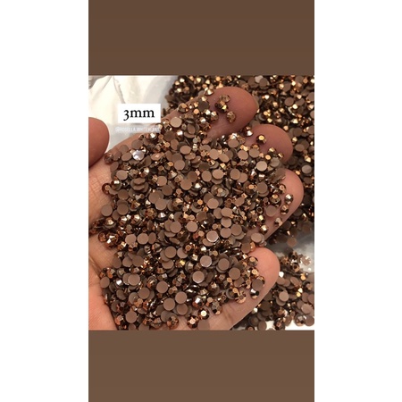 2 3 4 5mm RHINESTONE ROSE GOLD,gems henna gemstone permata non hotfix