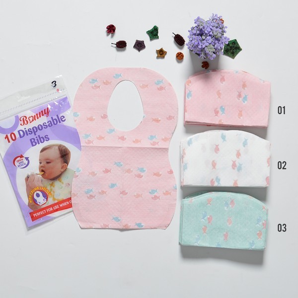 BONNY Disposable Bibs Isi 10pc [Kode : C133]