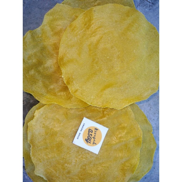 

kerupuk Asoy, kerupuk kentang, kerupuk mekar besar