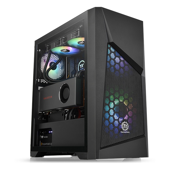 Thermaltake Casing Commander G32 TG ARGB Mid-Tower Chassis -Black