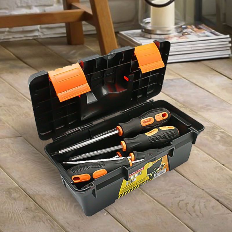 KENMASTER Toolbox Mini B250 Tool Box Multifungsi Tempat Penyimpanan Perkakas Biru Hijau Orange