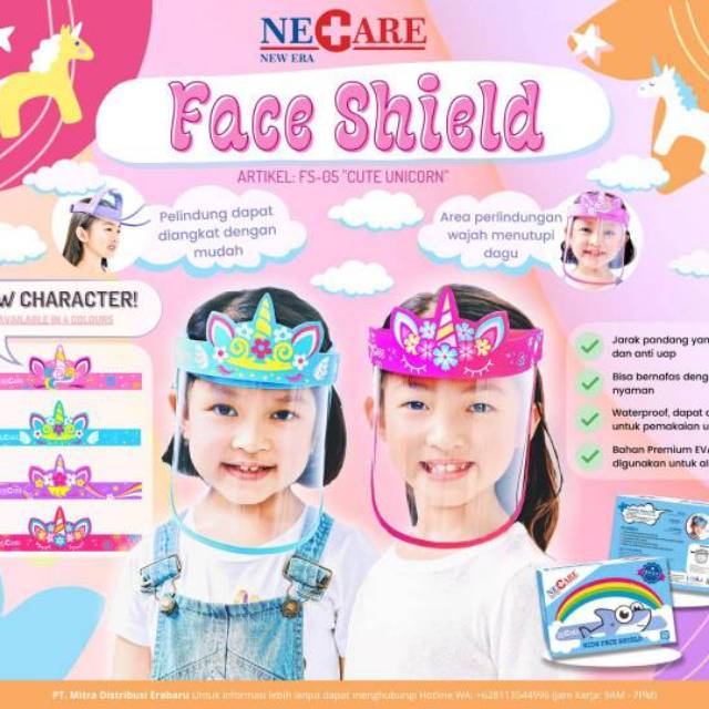 [READY STOCK] Face Shield Anak NEW ERA / Face Shield New Era NECARE ANAK MURAH