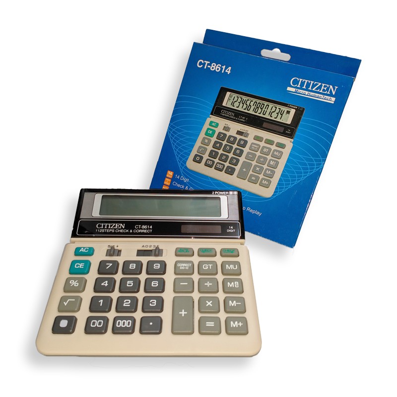 

KALKULATOR CITIZEN CT-8614 (CHECK & CORRECT) 14 DIGIT