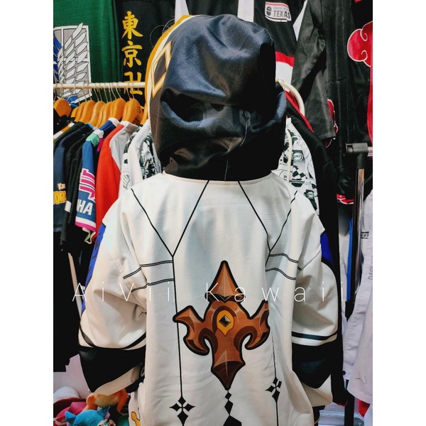 【AiVii】JAKET HOODIE ALBEDO GENSHIN IMPACT UNISEX PRIA WANITA