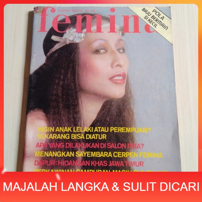 Majalah FEMINA No.137 Jun 1978 LINDA CHAN + IKLAN JADUL Langka