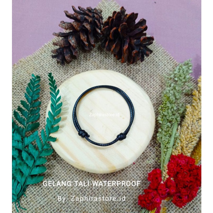 ZaphiraStore [PROMO] GELANG TALI POLOS TALI KOREA 2MM SATUAN HITAM COKLAT PUTIH