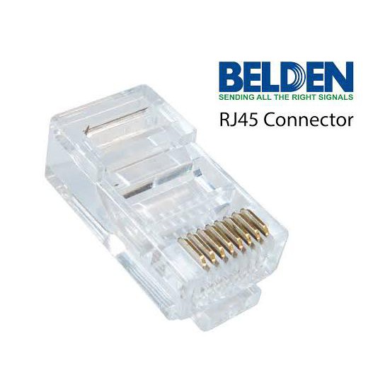 AP700007 | CONNECTOR RJ45 CAT 5 BELDEN AP700007 50 PCS ORIGINAL RESMI (TRANSPARANT)